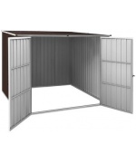 Sopron de gradina, maro, 195 x 198 x 159 cm, otel galvanizat