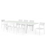 Set mobilier ARTIMES/SORIA terasa si gradina, 8 scaune si masa extensibila