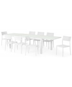 Set mobilier ARTIMES/GOLF terasa si gradina, 8 scaune si masa extensibila