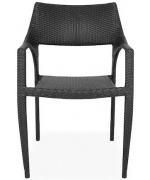 Scaun suprapozabil gradina/terasa GOLF,negru