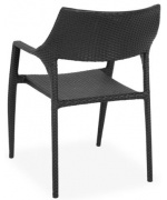 Scaun suprapozabil gradina/terasa GOLF,negru