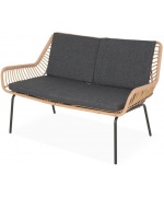 Set mobilier VISBY terasa/gradina, canapea 2 locuri, 2 fotolii si masuta