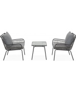 Set mobilier RIBE terasa/gradina, 2 fotolii si masa