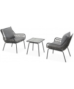 Set mobilier RIBE terasa/gradina, 2 fotolii si masa