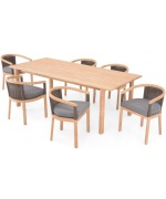 Set mobilier SALSA terasa/gradina, 6 scaune si masa