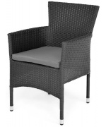 Set mobilier ENCORE terasa/gradina, 6 scaune si masa dreptunghiulara mare