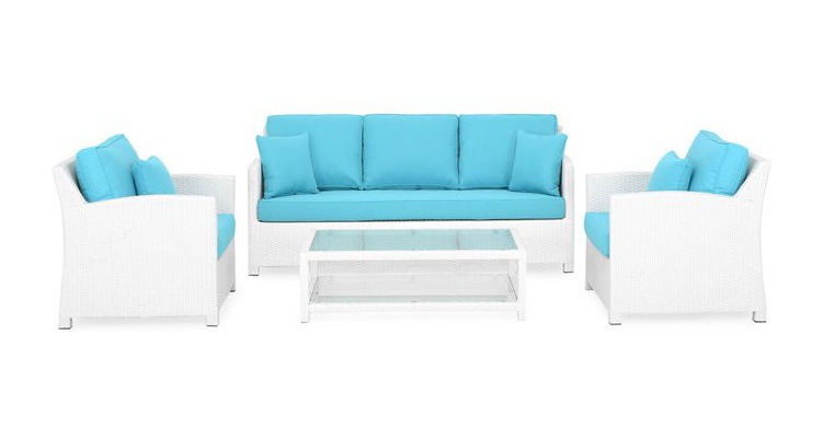 Set mobilier SAFIRA gradina/terasa, 2 fotolii, canapea si masuta Seturi Grădină 2