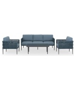 Set mobilier CLUB terasa/gradina, 2 fotolii, canapea si masuta