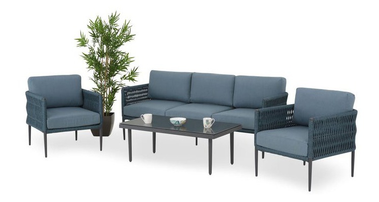 Set mobilier CLUB terasa/gradina, 2 fotolii, canapea si masuta Seturi Grădină 2