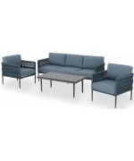 Set mobilier CLUB terasa/gradina, 2 fotolii, canapea si masuta