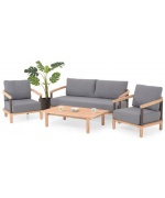 Set mobilier SALSA terasa/gradina, 2 fotolii, canapea si masuta