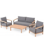 Set mobilier SALSA terasa/gradina, 2 fotolii, canapea si masuta